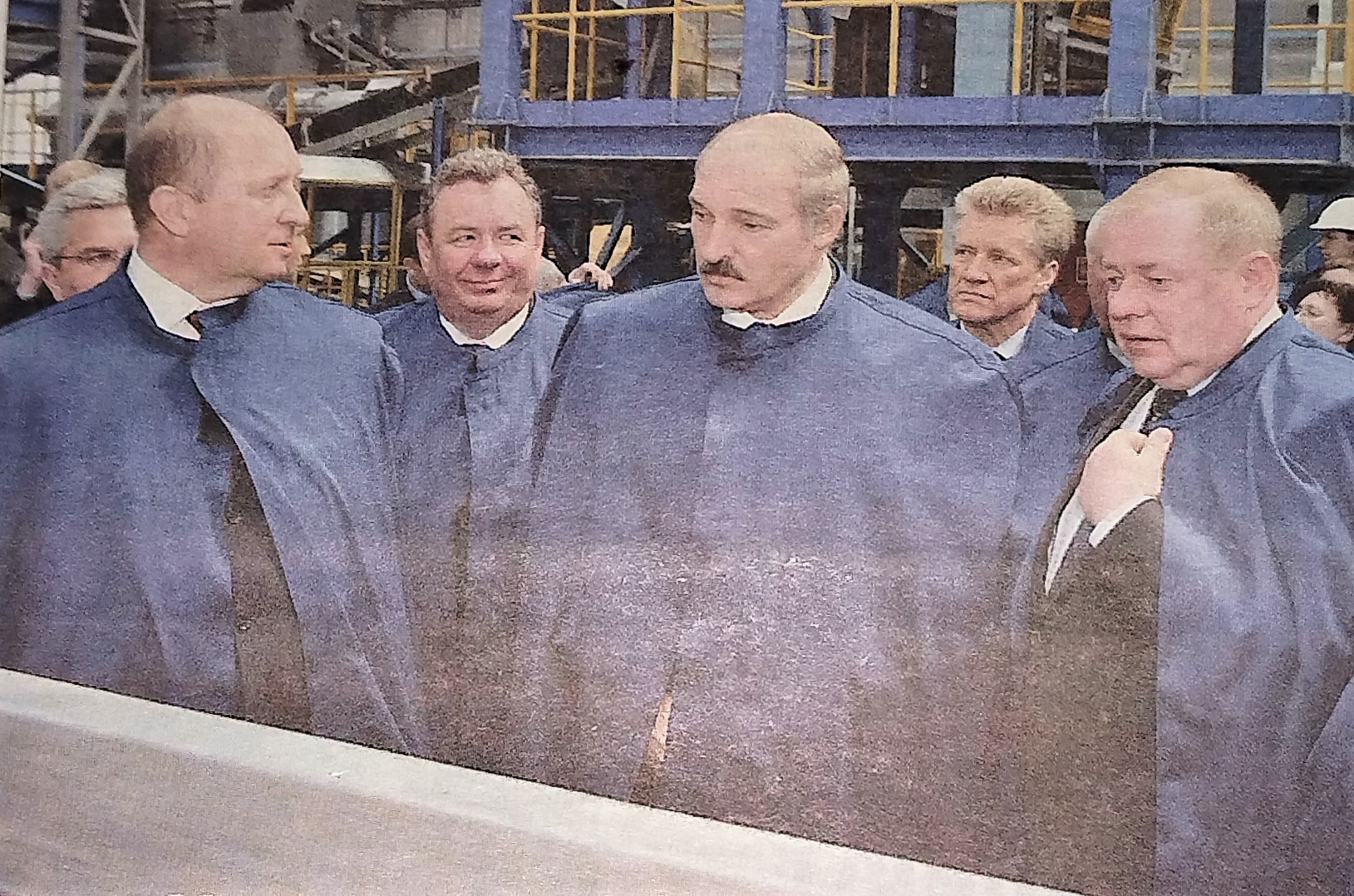 Президент Республики Беларусь А. Г. Лукашенко на КУП Комбинат строительных материалов, г. Лоев, 2009 год